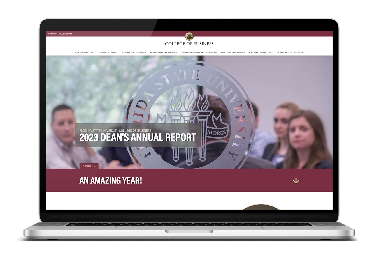 FSU College of Business Website Mockup